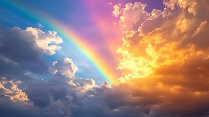 Poster - Rainbow in Dramatic Sky