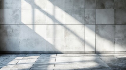 Canvas Print - Sunlit Concrete Wall