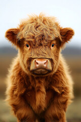 Wall Mural - Whole highland cattle, advertising