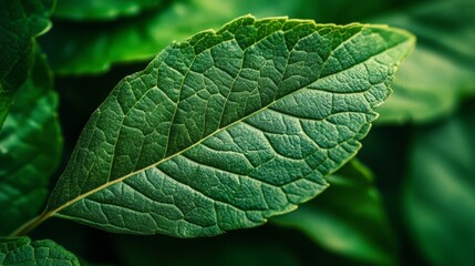 Sticker - Close-Up of a Vibrant Leaf