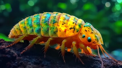 Wall Mural - Vibrant Colorful Insect Macro Photography