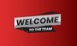 © Masden - Welcome to the team typography banner template design
