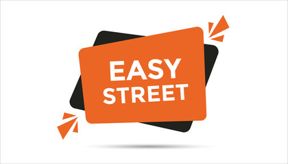 Wall Mural - Easy street web banner templates. Vector Illustration 

