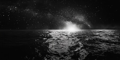 Wall Mural - ocean night landscape