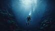 © Mufida's Gallery - diver in the deep ocean
