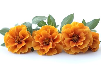 Wall Mural - a group of orange flowers

