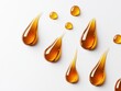 © WinThing - Honey droplets on white isolate background.