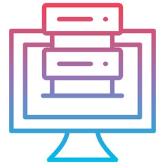 Sticker - Data Hosting Icon