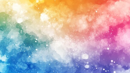 Wall Mural - Abstract pastel watercolor background featuring a vibrant rainbow watercolor pattern and soft pastel splash effects, ideal for summer-themed designs, invitations, art prints, and creative projects