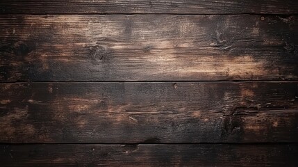 Wall Mural - Dark Brown Wooden Background with Grain Texture