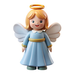 angel figurine 3d cartoon style illustration