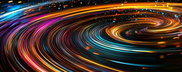 Wall Mural - abstract swirl background creating colorful vortex effect