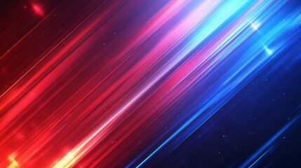 Sticker - Abstract red and blue diagonal lines background