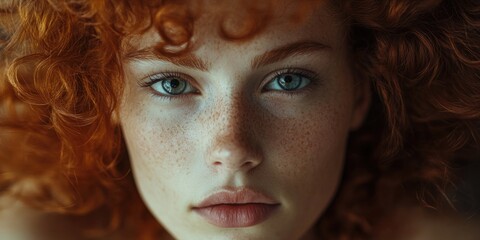 Poster - Woman with Freckles