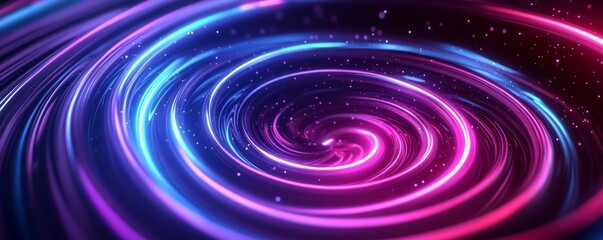 Wall Mural - colorful plasma stream forming a swirling vortex
