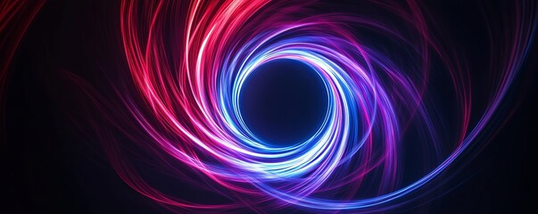 Wall Mural - Abstract swirl background forming a colorful energy vortex