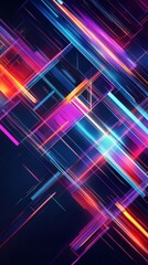 Wall Mural - Abstract background showing speed of light beams traveling through space