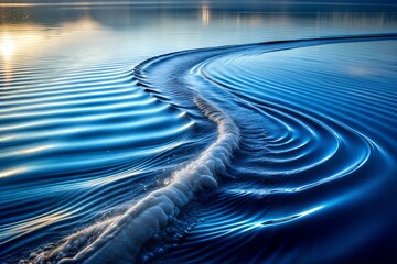 Canvas Print - abstract water surface with beautiful ripples and waves