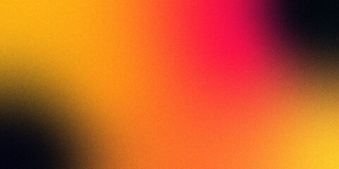 Poster - Pastel red gradient foil shimmer background texture. Burnt yellow, red, and fiery golden foil. Red noisy color gradient background with a grainy texture effect, suitable for poster headers and banner 