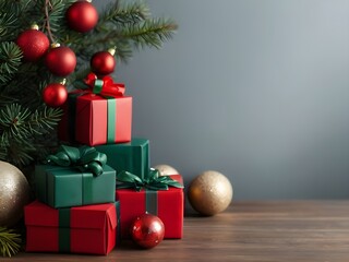 christmas tree with gifts