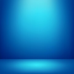 Wall Mural - blue empty room studio gradient used for background and display your product