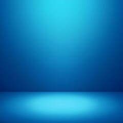 Wall Mural - blue empty room studio gradient used for background and display your product