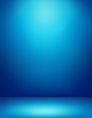 Wall Mural - blue empty room studio gradient used for background and display your product