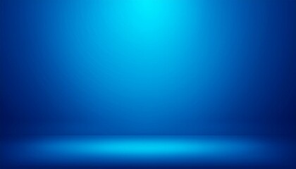 Wall Mural - blue empty room studio gradient used for background and display your product