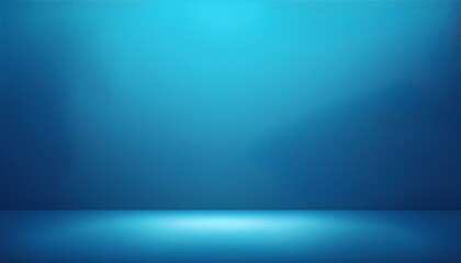 Wall Mural - blue empty room studio gradient used for background and display your product