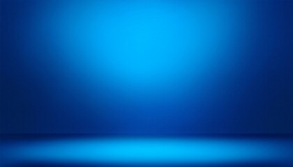 Wall Mural - blue empty room studio gradient used for background and display your product