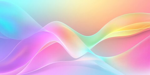 Canvas Print - Abstract Colorful Waves Background