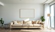 © Nika - Serene Modern Living Room: Minimalist elegance with cozy accents, featuring sleek furniture and warm lighting.
