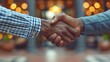 © seelya - Collaboration Between Two Businesses: A Professional Handshake on a Project
