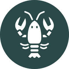 Sticker - Lobster Icon Design