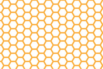 Golden hexagon pattern . Honeycomb pattern . Hexagon background . Hexagon wallpaper . Vector illustration