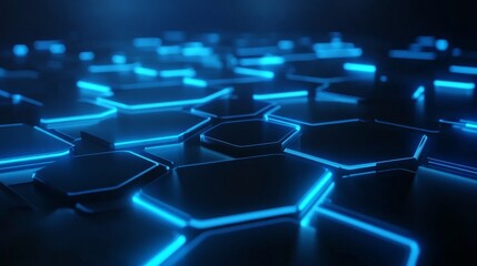 hexagonal technology background with hexagonal texture. patterned hexagon design for futuristic conc