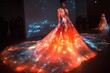 © AZIZAH - Stunning Illuminated Gown on Runway Fashion Show with Spectacular Lights
