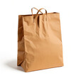 © CaptureCollabStudios - Blank kraft paper shopping bag isolated on white