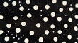 © Darunee - Polka dot fabric pattern with small white dots on a black background
