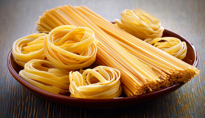 Canvas Print - Pasta in a bowl