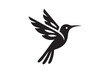 © tshirtpoints - hummingbird vector silhouette isolated in white background