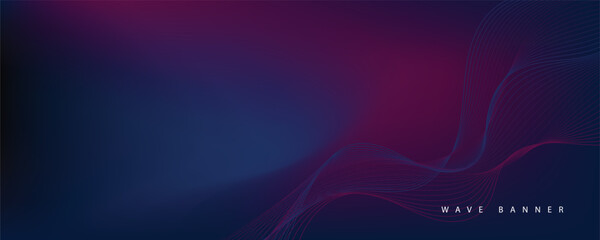 Wall Mural - Abstract gradient vector wave background. 