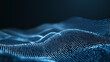 © SMART.art - Abstract digital background with glowing particles and stars. Binary code. Futuristic for tech projects. High resolution.