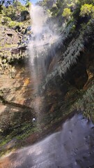 waterfall in autumn