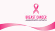 © KF - Pink ribbon, breast cancer awareness month in october banner design template. vector illustration