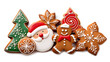 © izzzy71 - Collection of gingerbread cookies isolated on white background