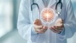 © apirom - Medical Professional with 3D Brain Visualization
