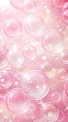 Wall Mural - background for children's cards with soap rainbow bubbles and stars