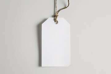 a blank tag with t Shirt in white background