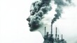 © Tarmizi - Air Pollution and Factory Smoke Over Woman s Face